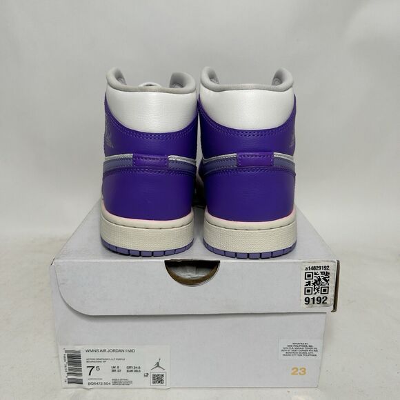 Nike Shoes Air Jordan 1 Mid Retro WMNS “Action Grape” 2024 - Picture 4 of 6